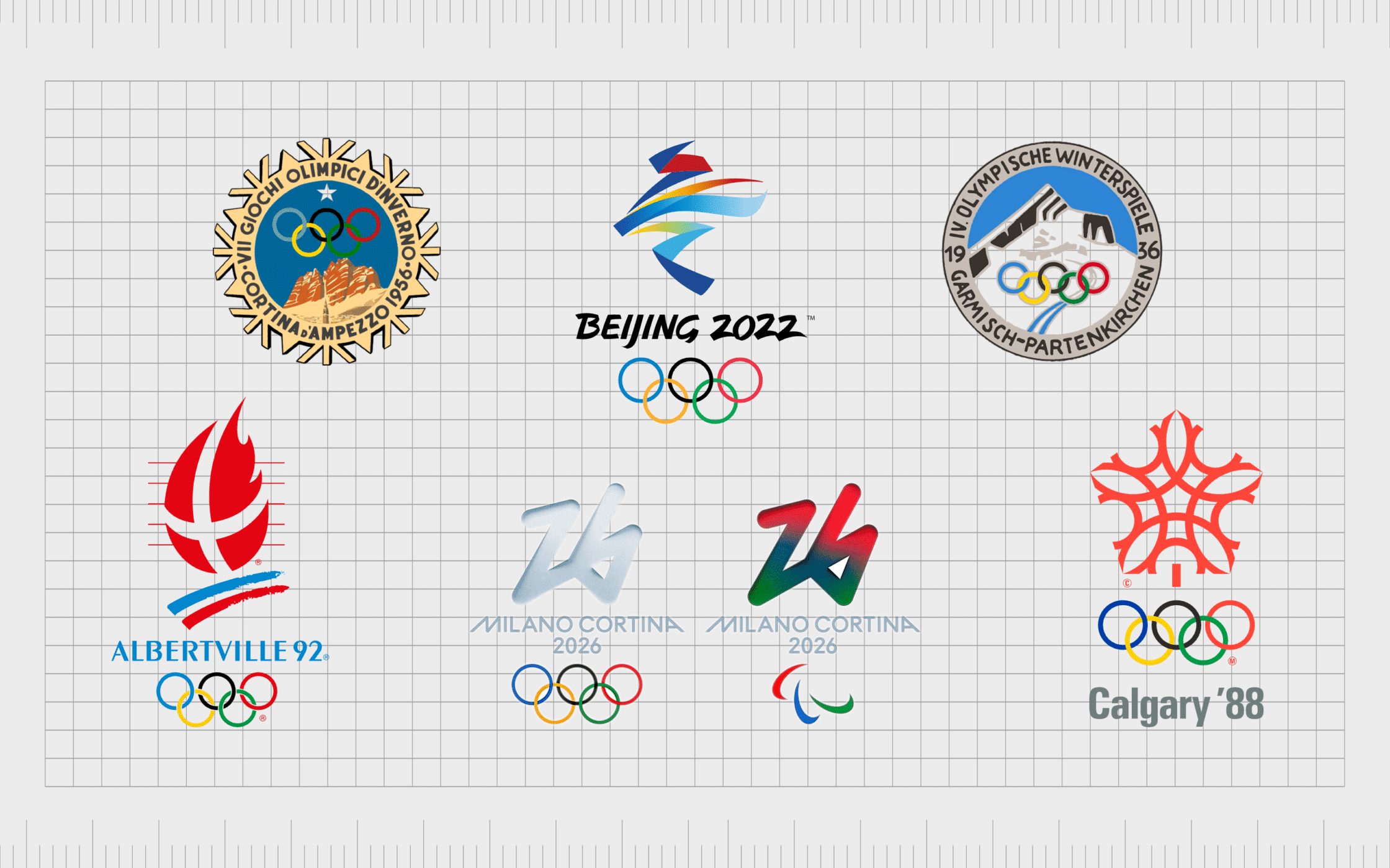 Winter Olympics Logos